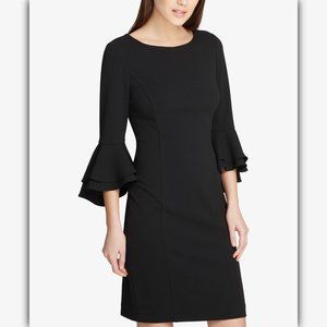 DKNY Flounce-Sleeve Sheath Dress, Created for Macy's